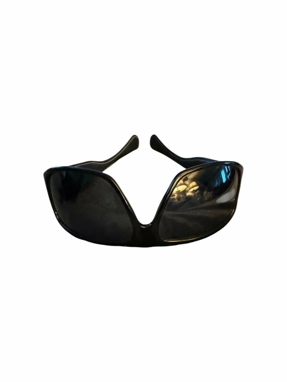 Chrome Hearts Black Hard James Sunglasses RARE Black Leather Triple Cross